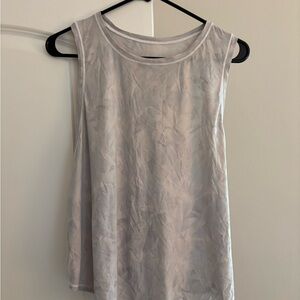 Lululemon Athletica Grey & White Tank Top